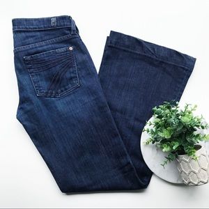7 For All Mankind Dojo Flare Jeans Blue Sevens 25